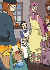 Jewish father moves home shabbos food
