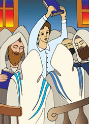 Jewish book have been shown for all prayers in the shul